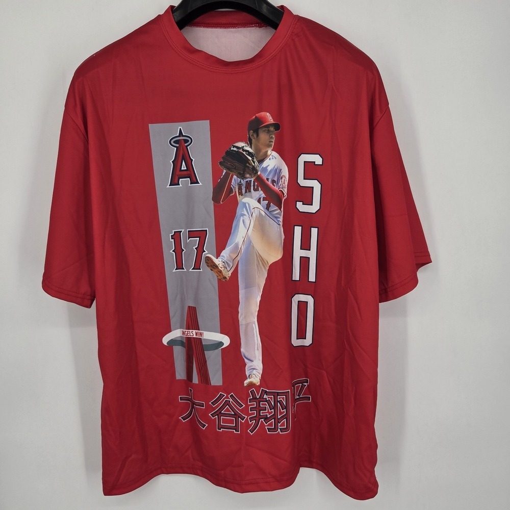 SHOHEI OHTANI - Anaheim California Angels - Jersey T-Shirt Gungho XL 4/22/23 SGA